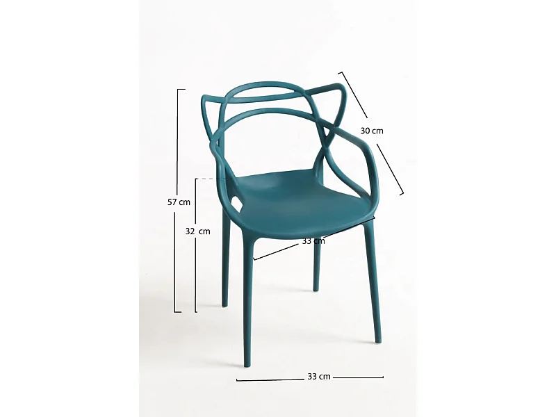 Packs Sillas Jardín - Pack 4 Sillas Korme Kid (Infantil) - Verde azulado