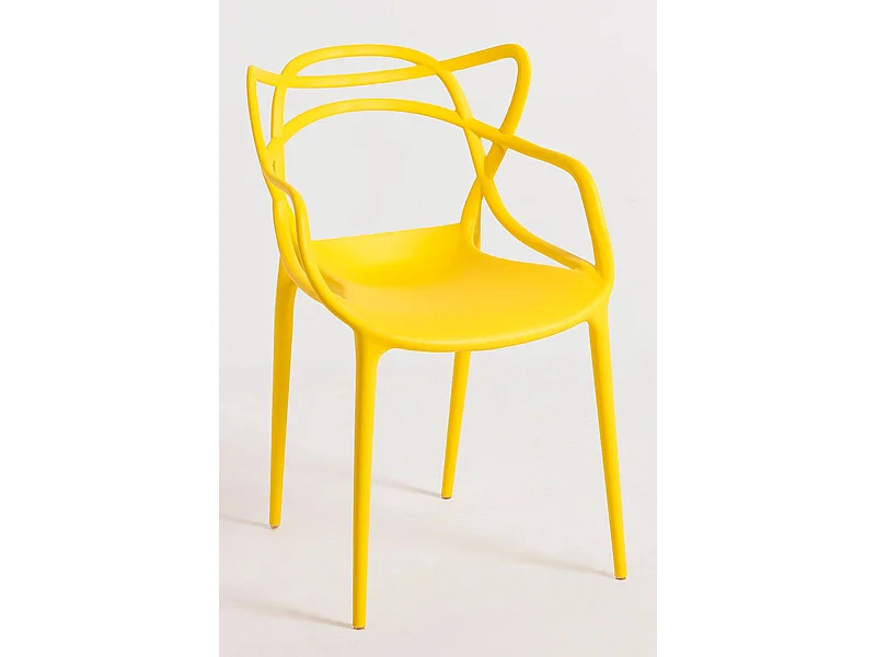 Packs Sillas Jardín - Pack 4 Sillas Korme - Amarillo