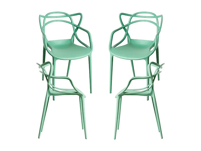 Packs Sillas Jardín - Pack 4 Sillas Korme - Celadón