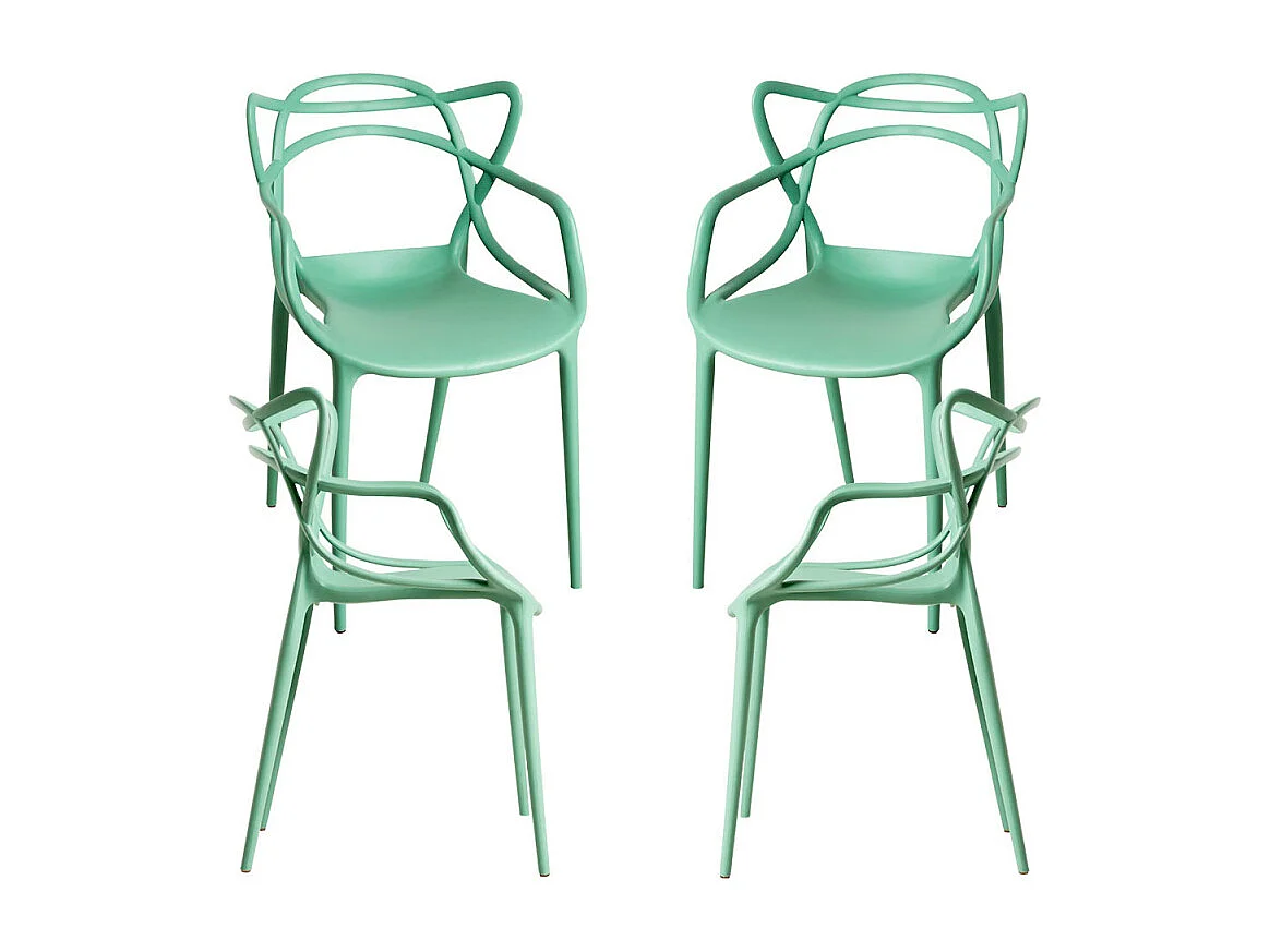 Packs Sillas Jardín - Pack 4 Sillas Korme - Celadón