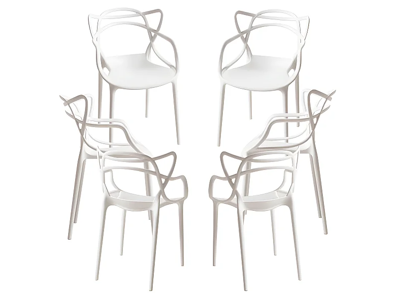Packs Sillas Jardín - Pack 6 Sillas Korme Kid (Infantil) - Blanco