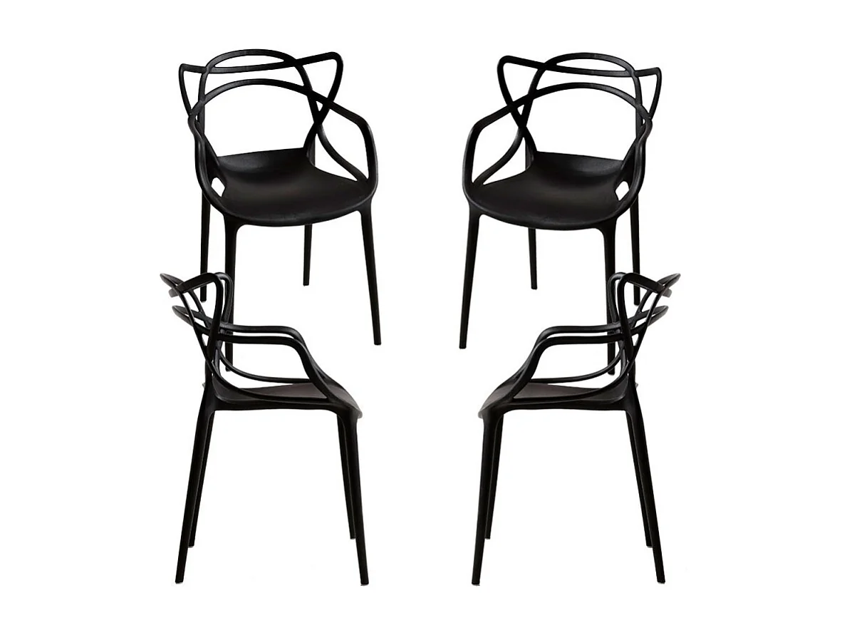 Packs Sillas Jardín - Pack 4 Sillas Korme Kid (Infantil) - Negro