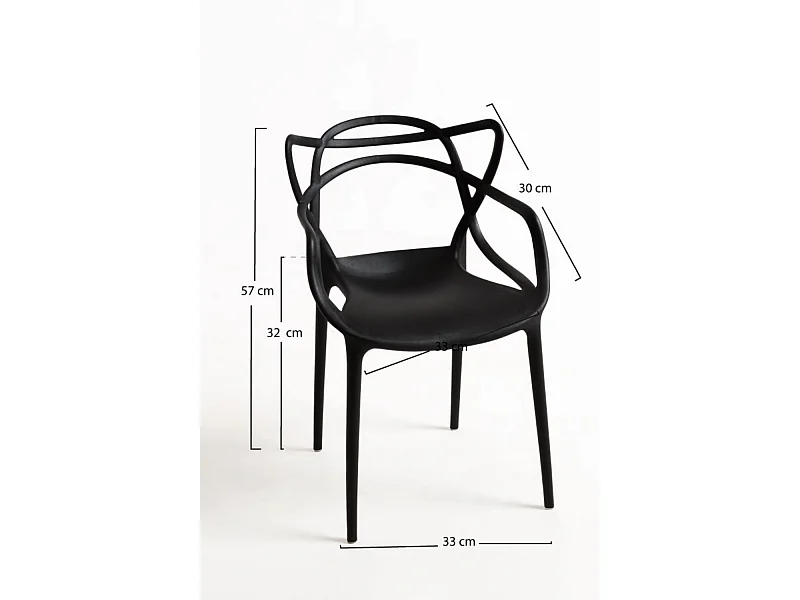 Packs Sillas Jardín - Pack 4 Sillas Korme Kid (Infantil) - Negro