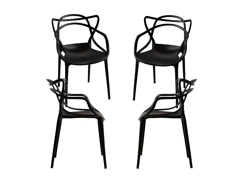 Packs Sillas Jardín - Pack 4 Sillas Korme Kid (Infantil) - Negro