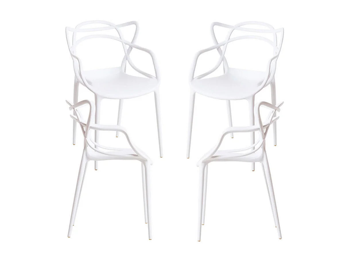 Packs Sillas Jardín - Pack 4 Sillas Korme - Blanco