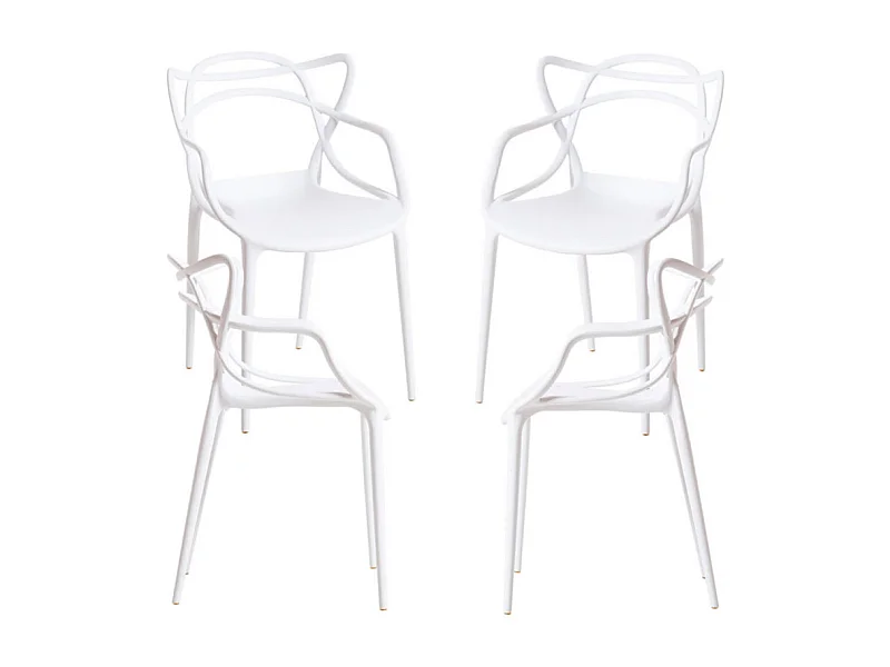 Packs Sillas Jardín - Pack 4 Sillas Korme - Blanco