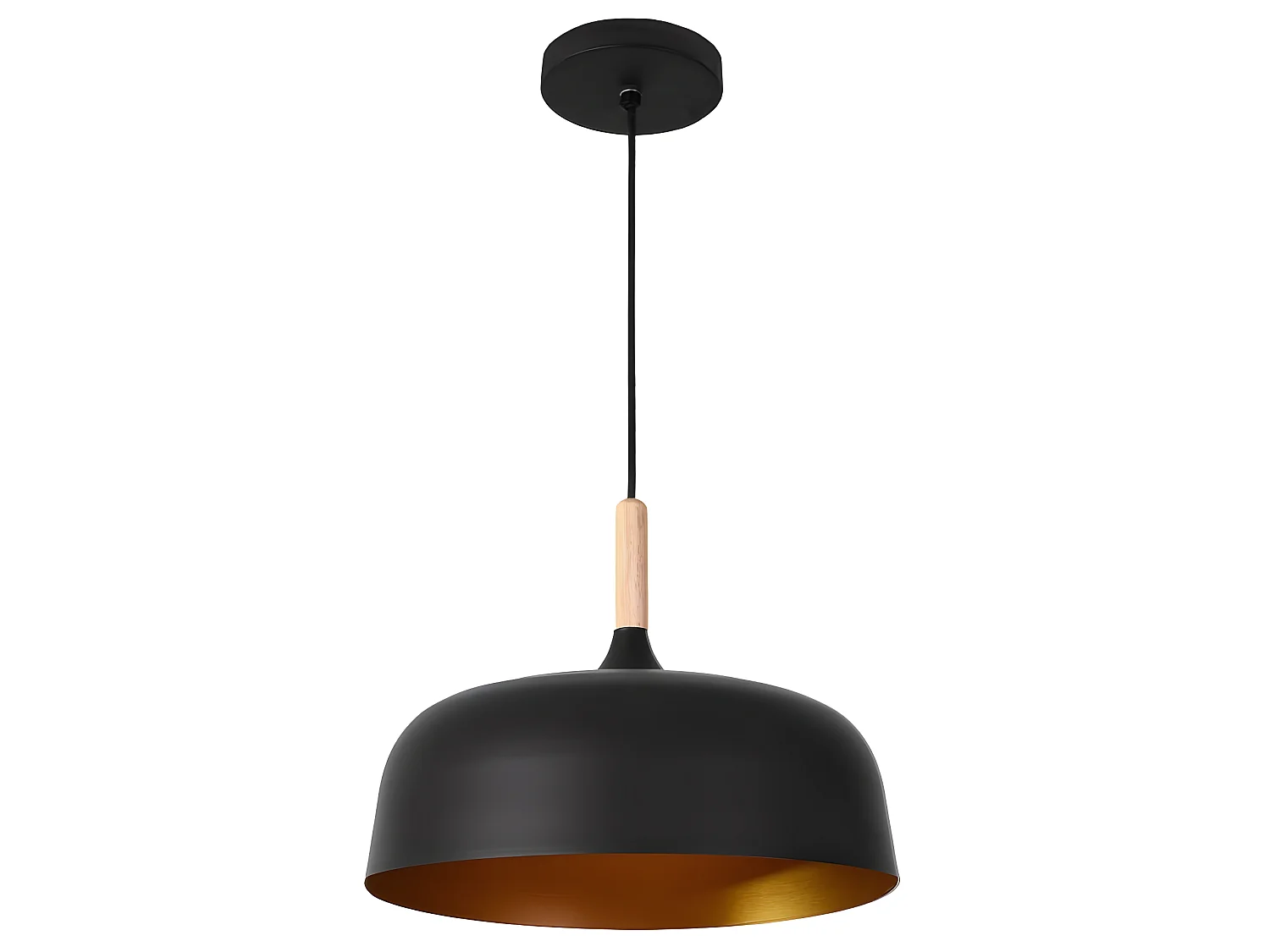 Colgante De La Serie Genaro  Acabado Negro De