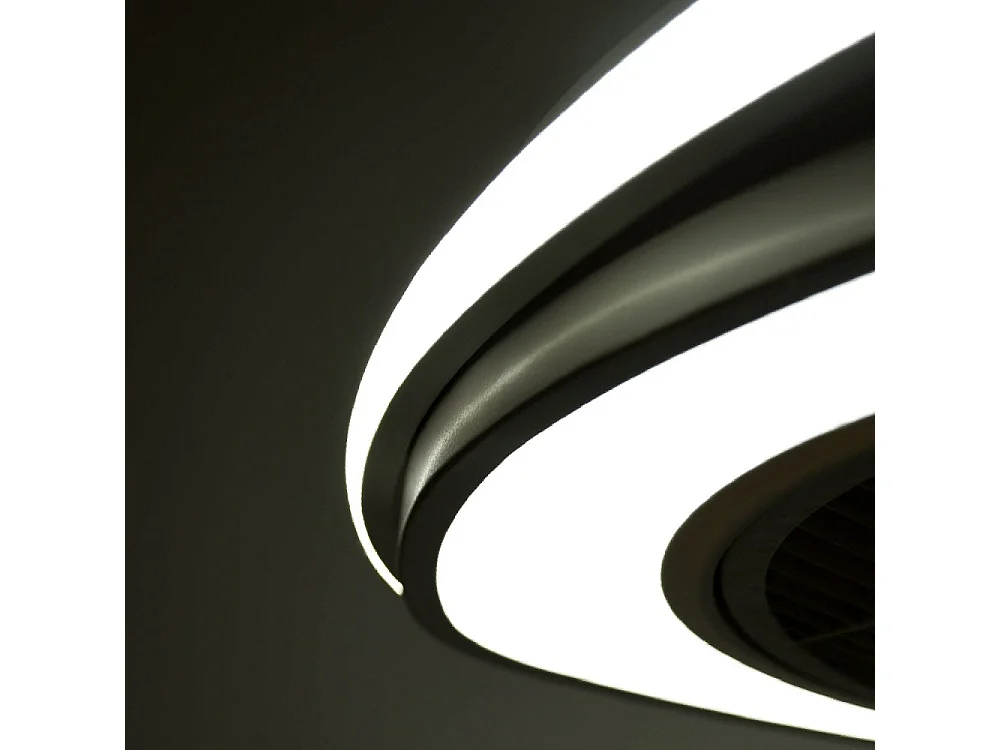 Ventilador Ac Geneva Marrón Led Mando A Distancia Temperatura De Luz Ajustable Interlusa