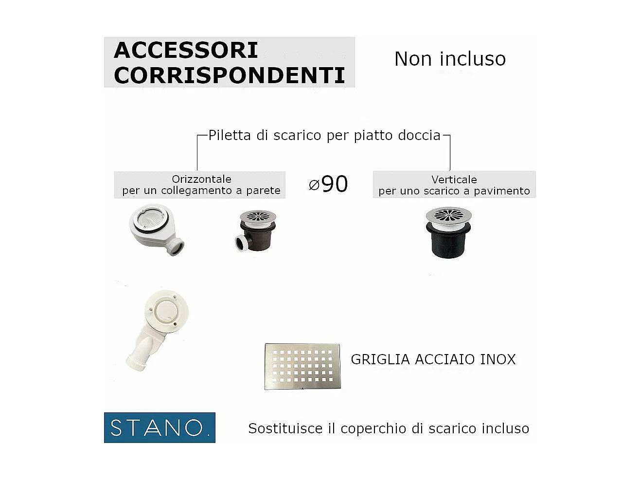 Receveur de douche 70 x 140 cm extra plat PIATTO en SoliCast® surface ardoisée noir