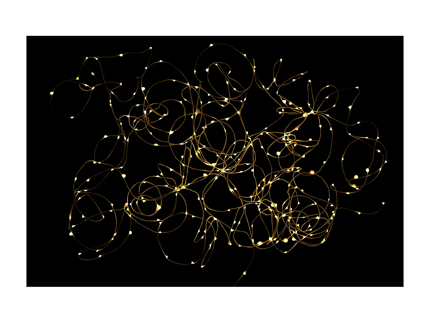 Guirlande Lumineuse "300 Led" 18cm Blanc Chaud