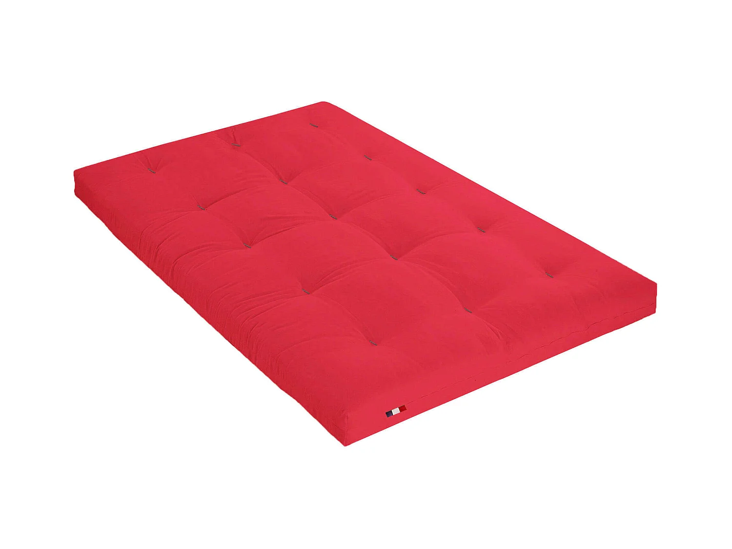 Matelas futon rouge en coton 180x200