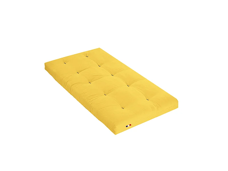 Matelas futon ocre en coton 90x200
