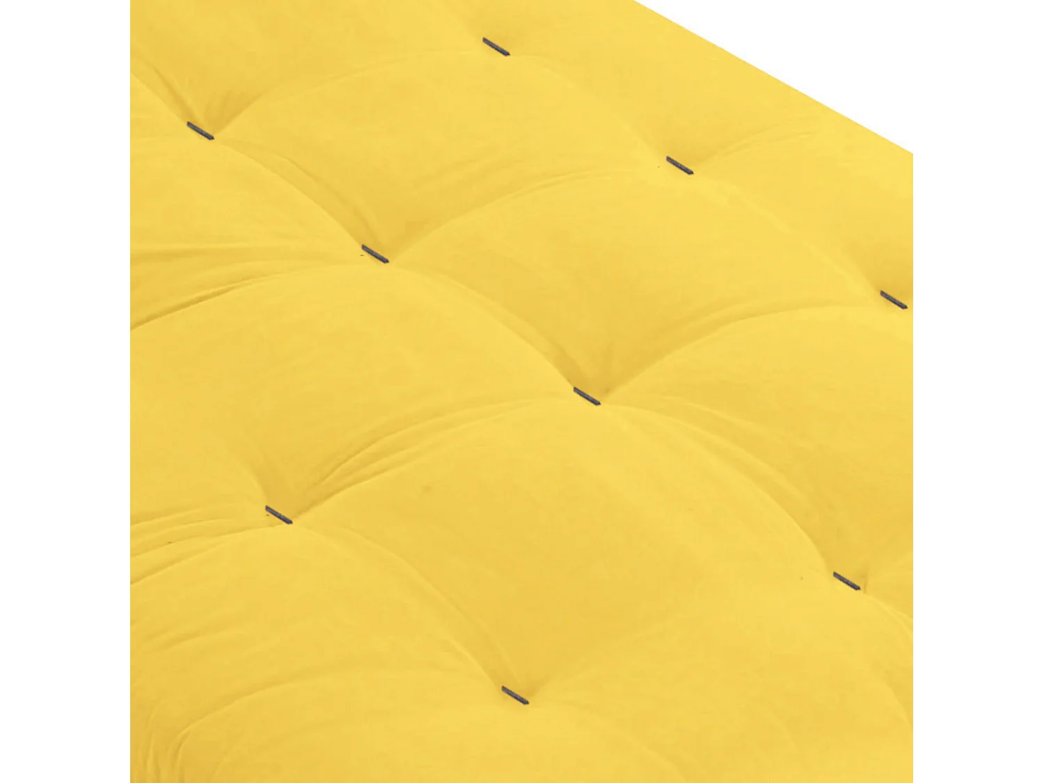 Matelas futon ocre en coton 140x190