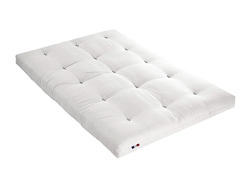 Matelas futon rouge en coton 140x190