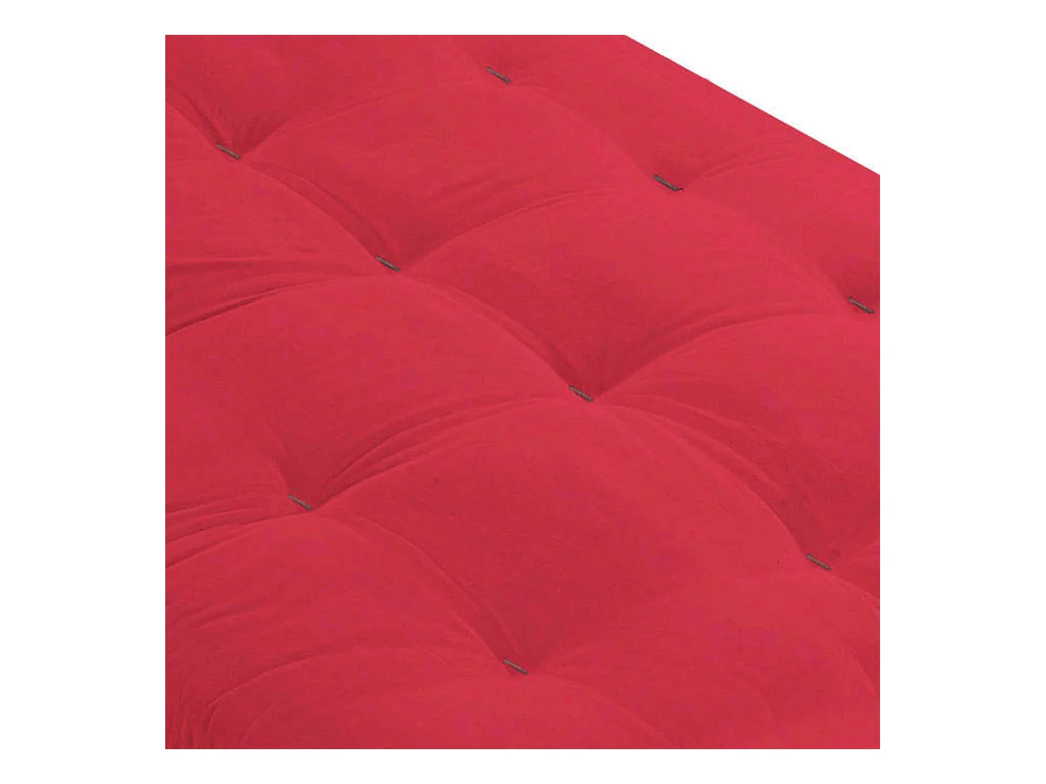 Matelas futon rouge en coton 140x190