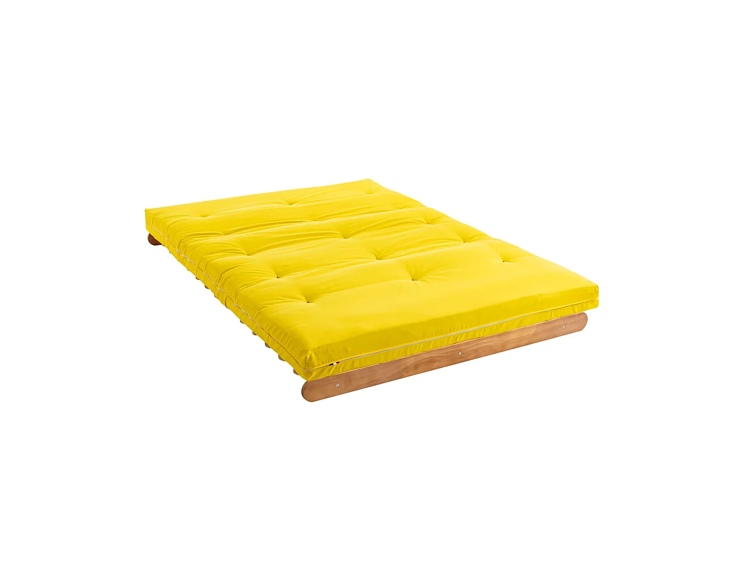 Matelas futon ocre en coton 140x200