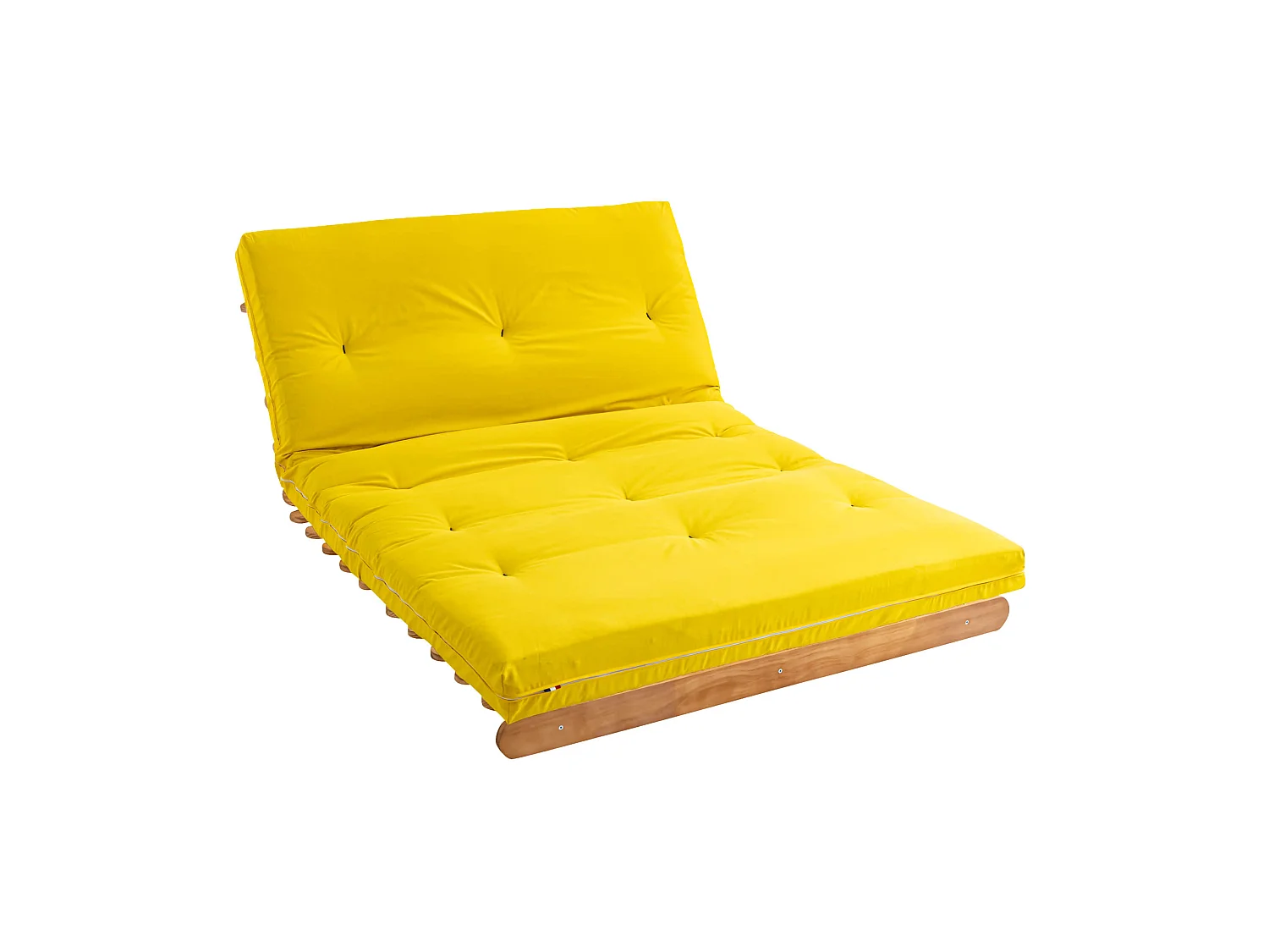 Matelas futon ocre en coton 140x200