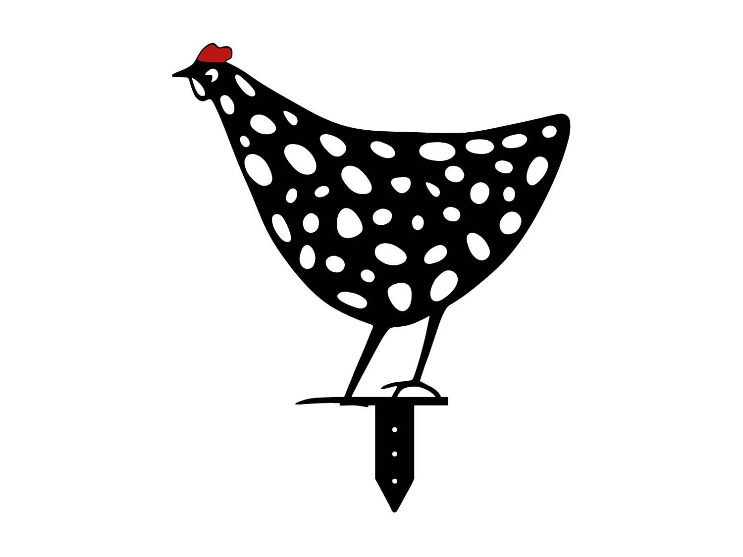 Animaux décoratifs en métal Garden Poules