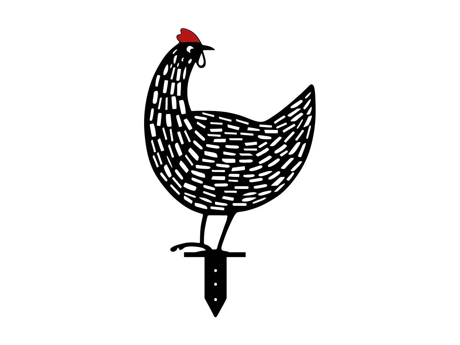 Animaux décoratifs en métal Garden Poules