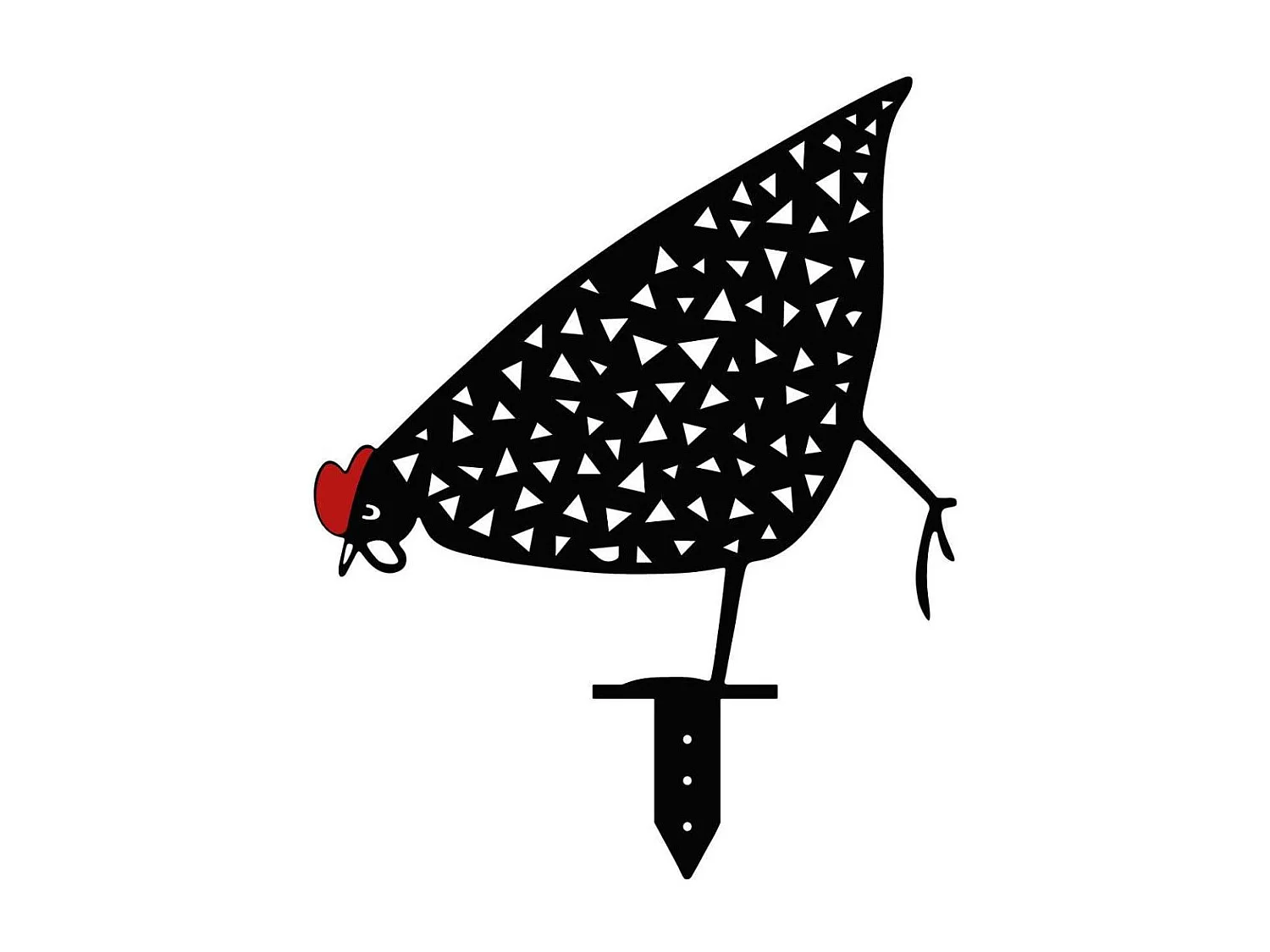 Animaux décoratifs en métal Garden Poules