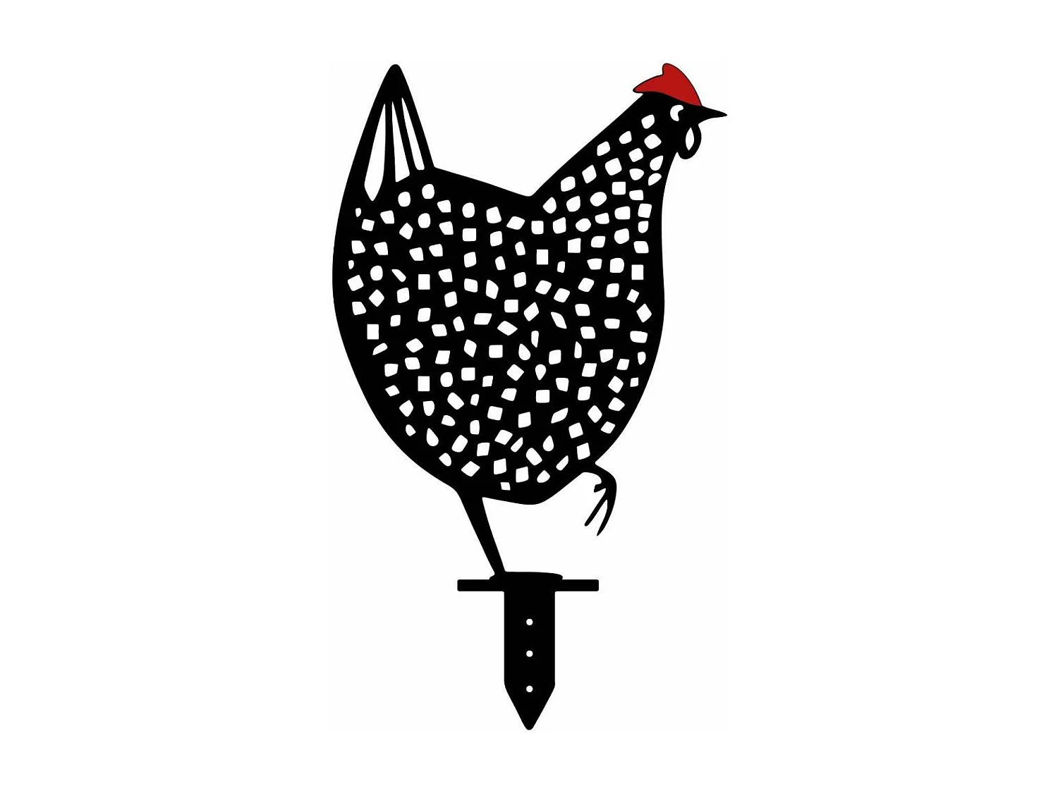 Animaux décoratifs en métal Garden Poules