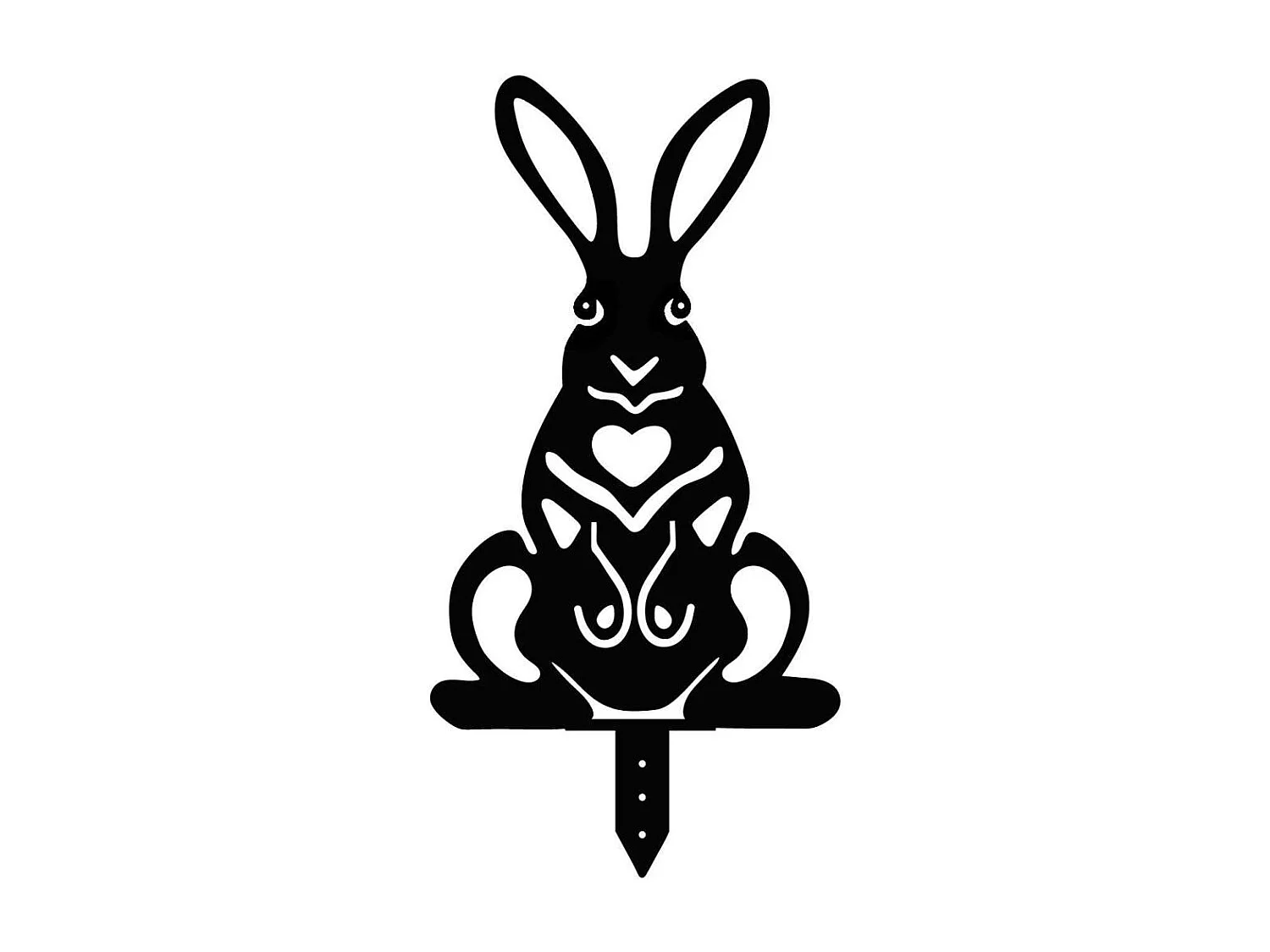 Animaux décoratifs en métal Garden Lapins