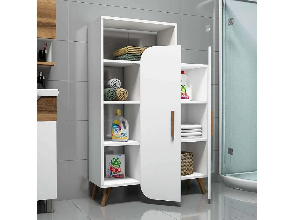 Bibliothèque 2 portes Carlier Bois Blanc