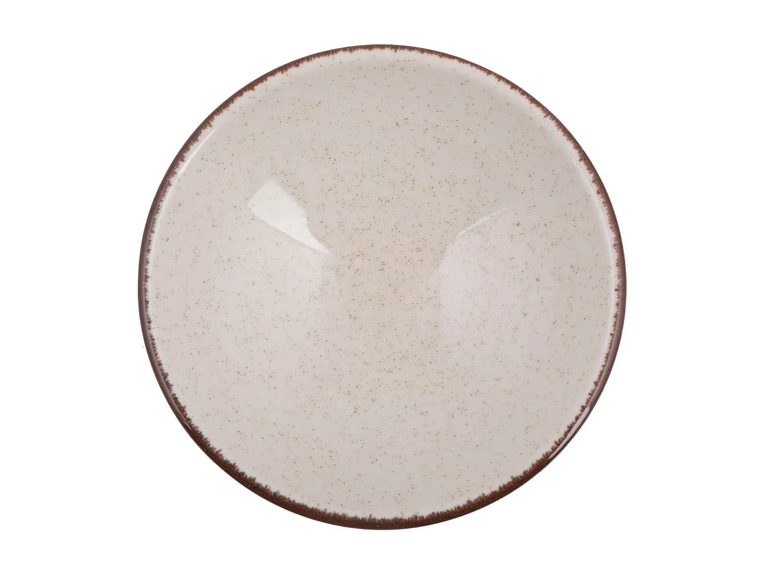 Service de table 24 pièces Ameil Porcelaine tacheté Cannelle et Marron