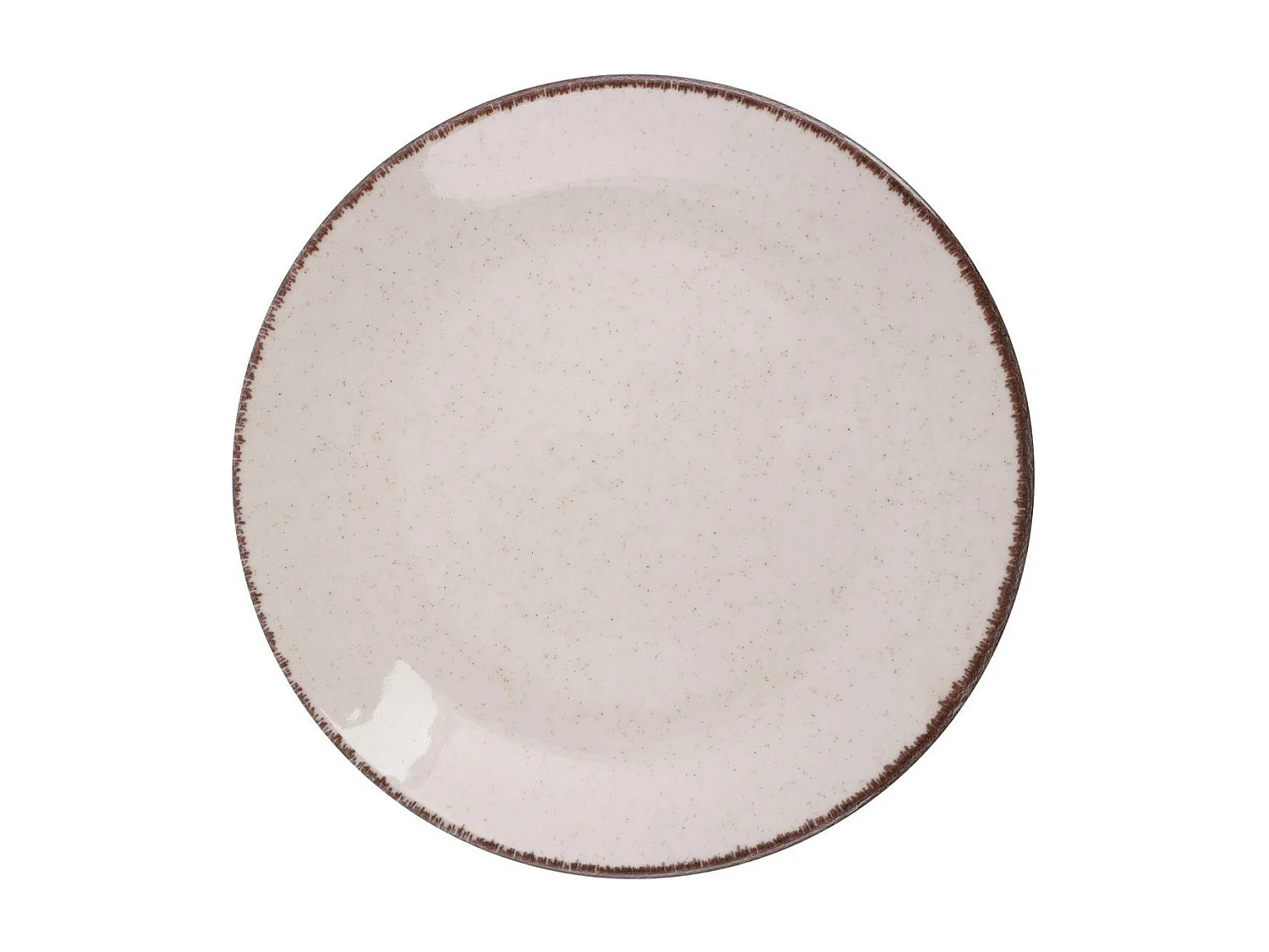 Service de table 24 pièces Ameil Porcelaine tacheté Cannelle et Marron