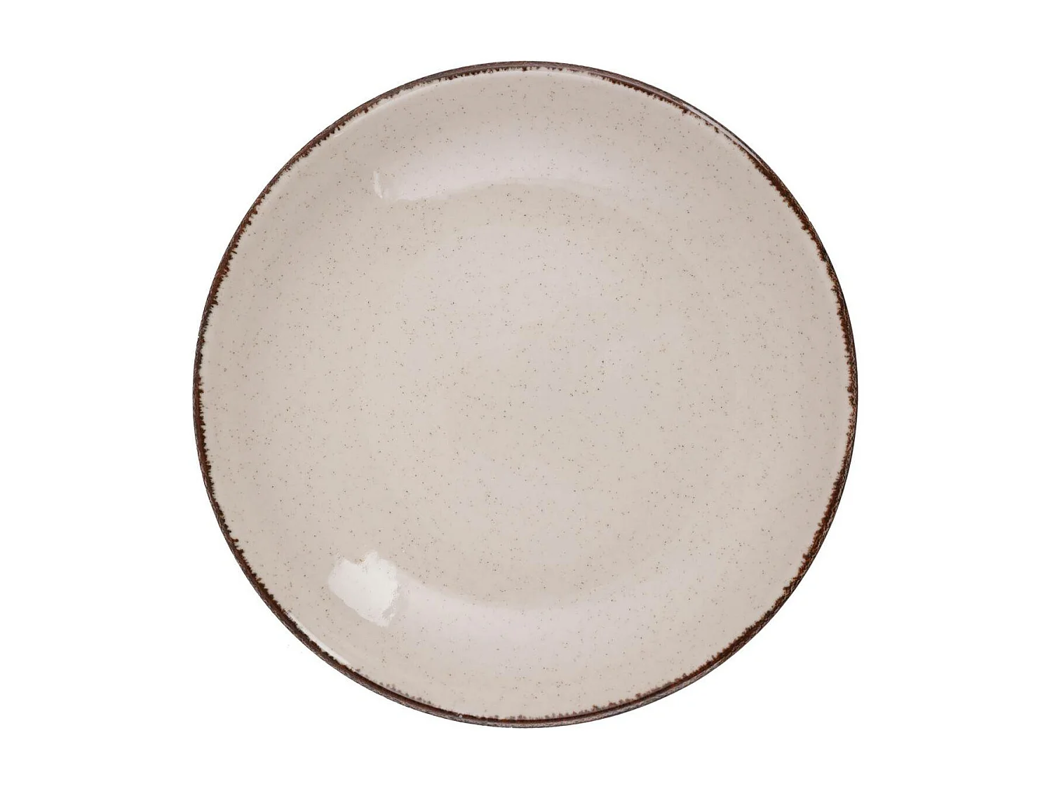 Service de table 24 pièces Ameil Porcelaine tacheté Cannelle et Marron