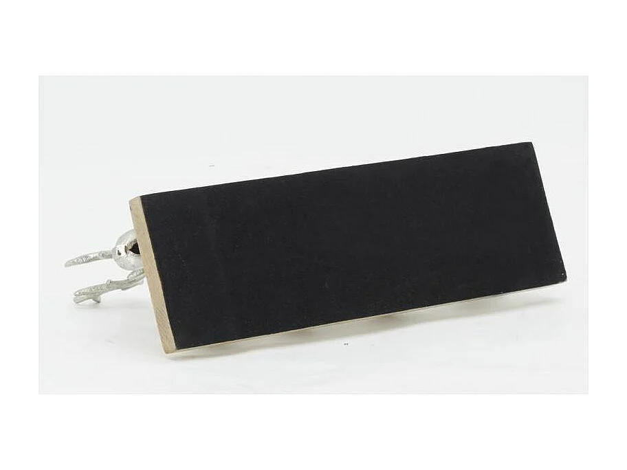 Support 4 bougies en aluminium et bois