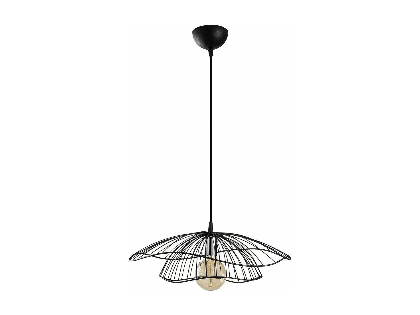 Suspension filaire en métal D50 cm - FLEUR