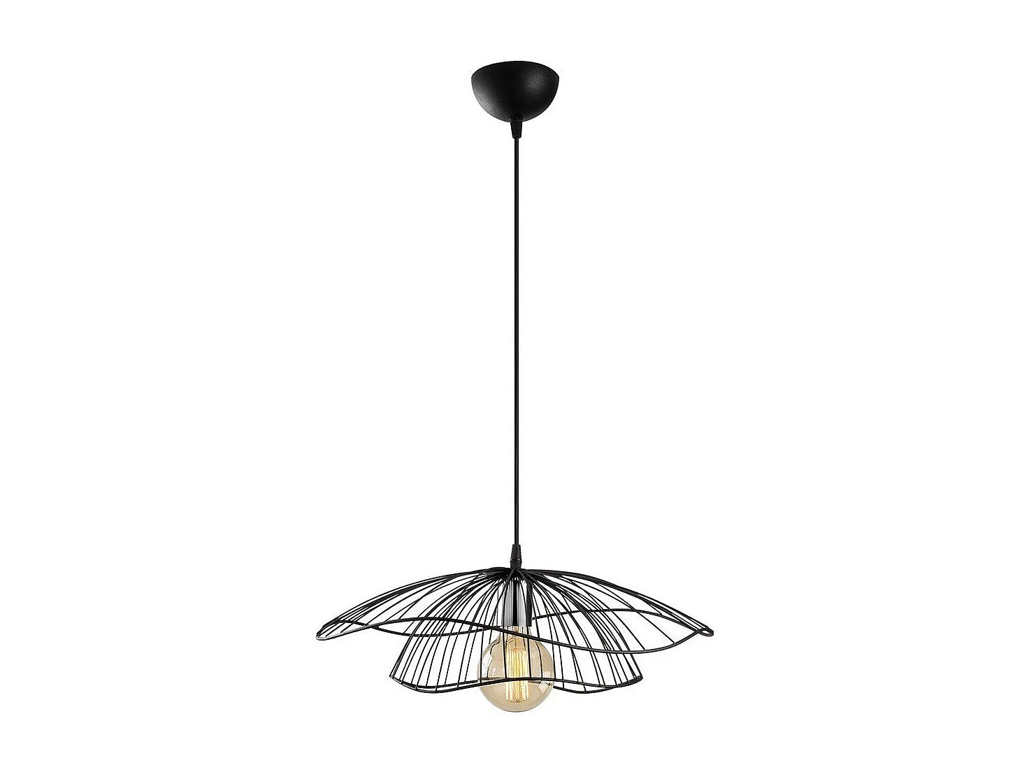 Suspension filaire en métal D50 cm - FLEUR