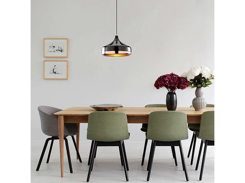 Suspension en métal Yldo 1 abat-jour 36 cm