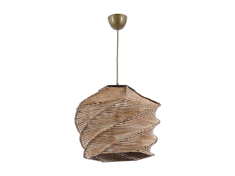 Suspension imitation bambou Ruche