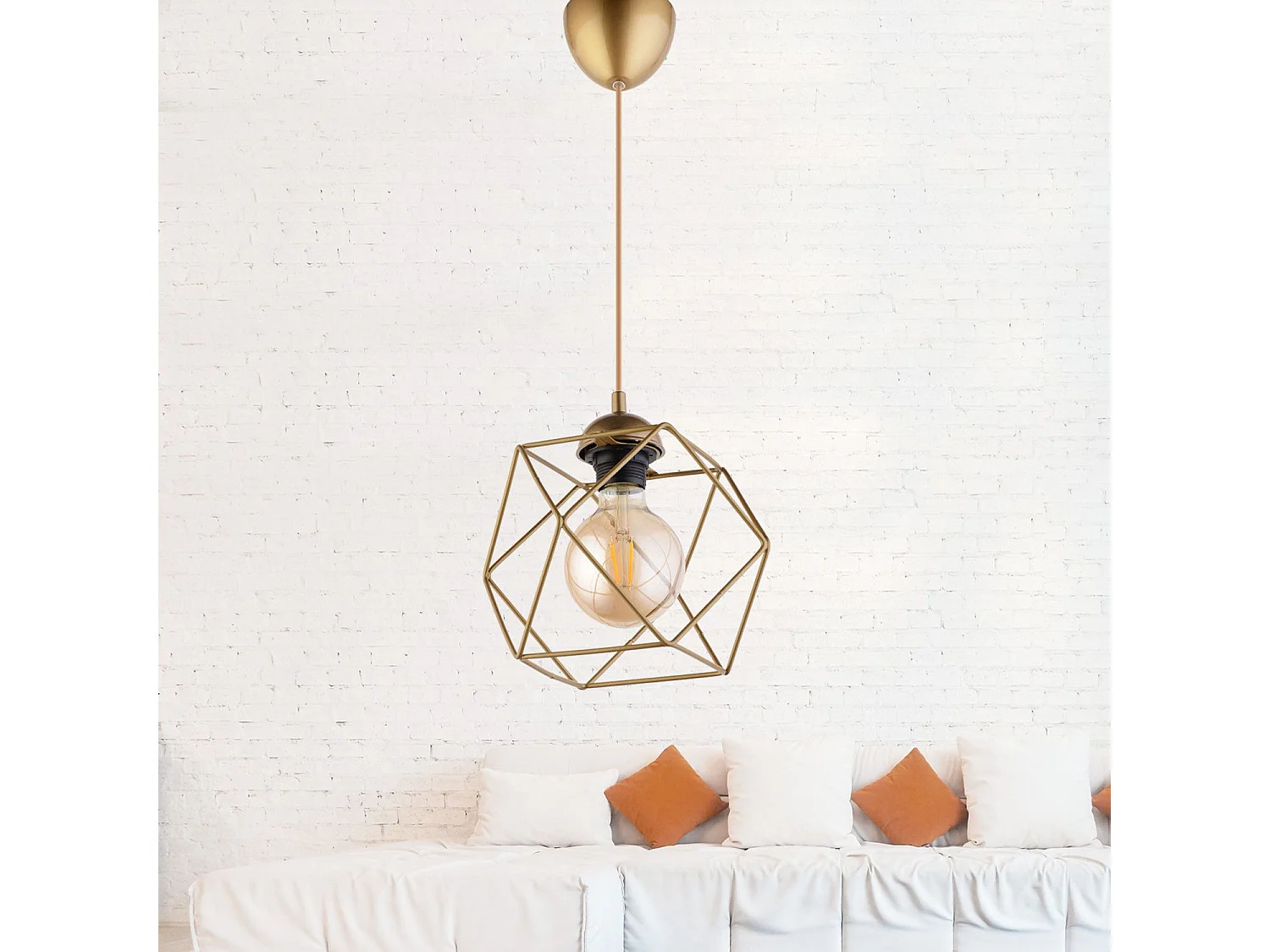 Suspension Andraea D20cm Métal Or