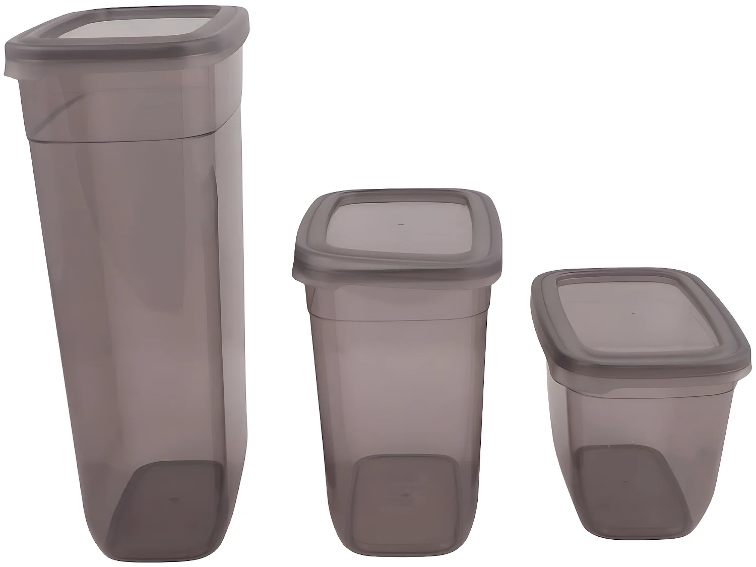 Boîte de conservation en plastique gris (Lot de 24)