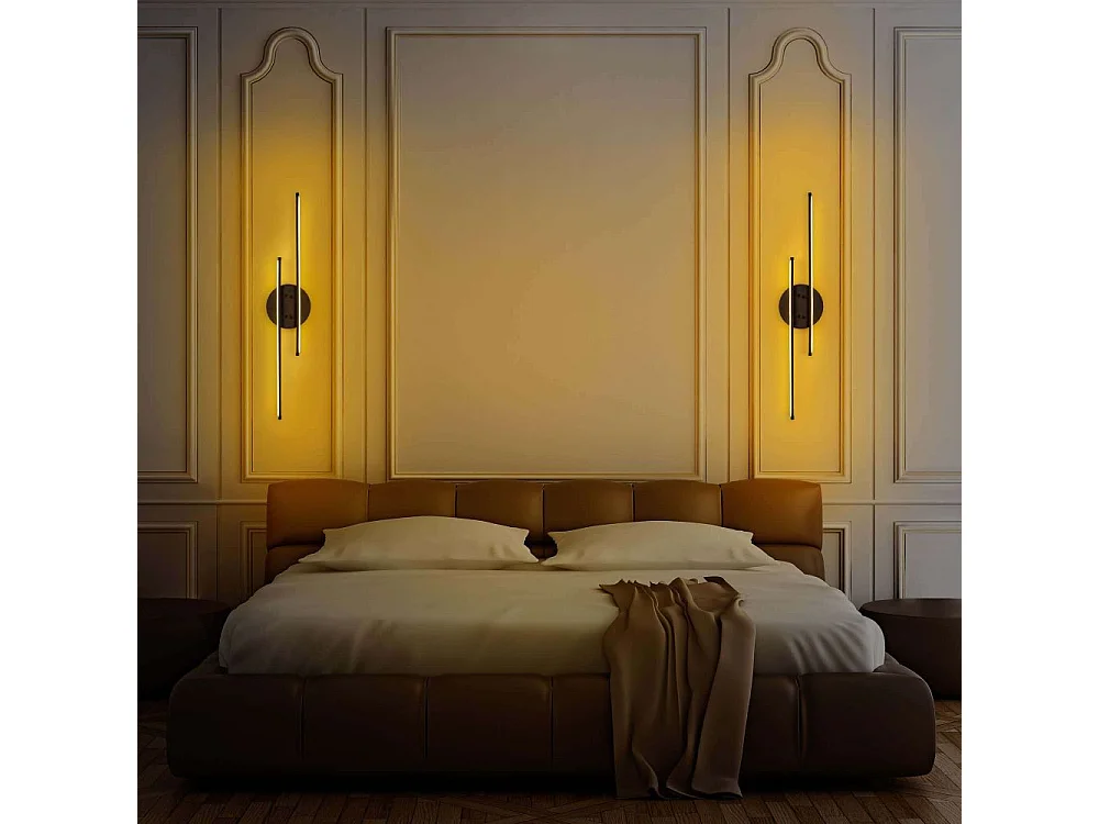 Applique murale Glorona H86cm Métal Noir