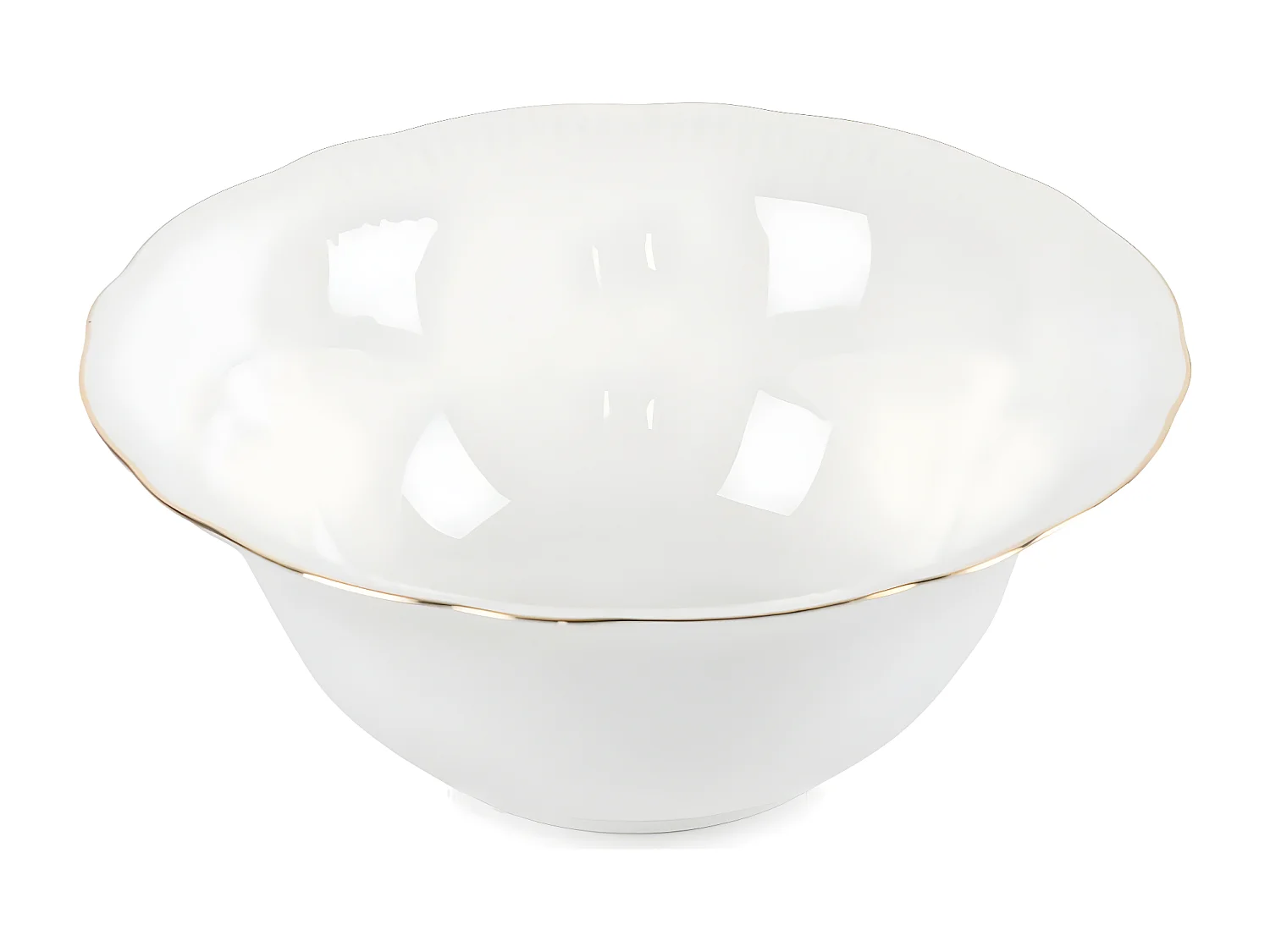 Service de table complet 83 pièces Avout 100% Porcelaine Blanc liseré Or