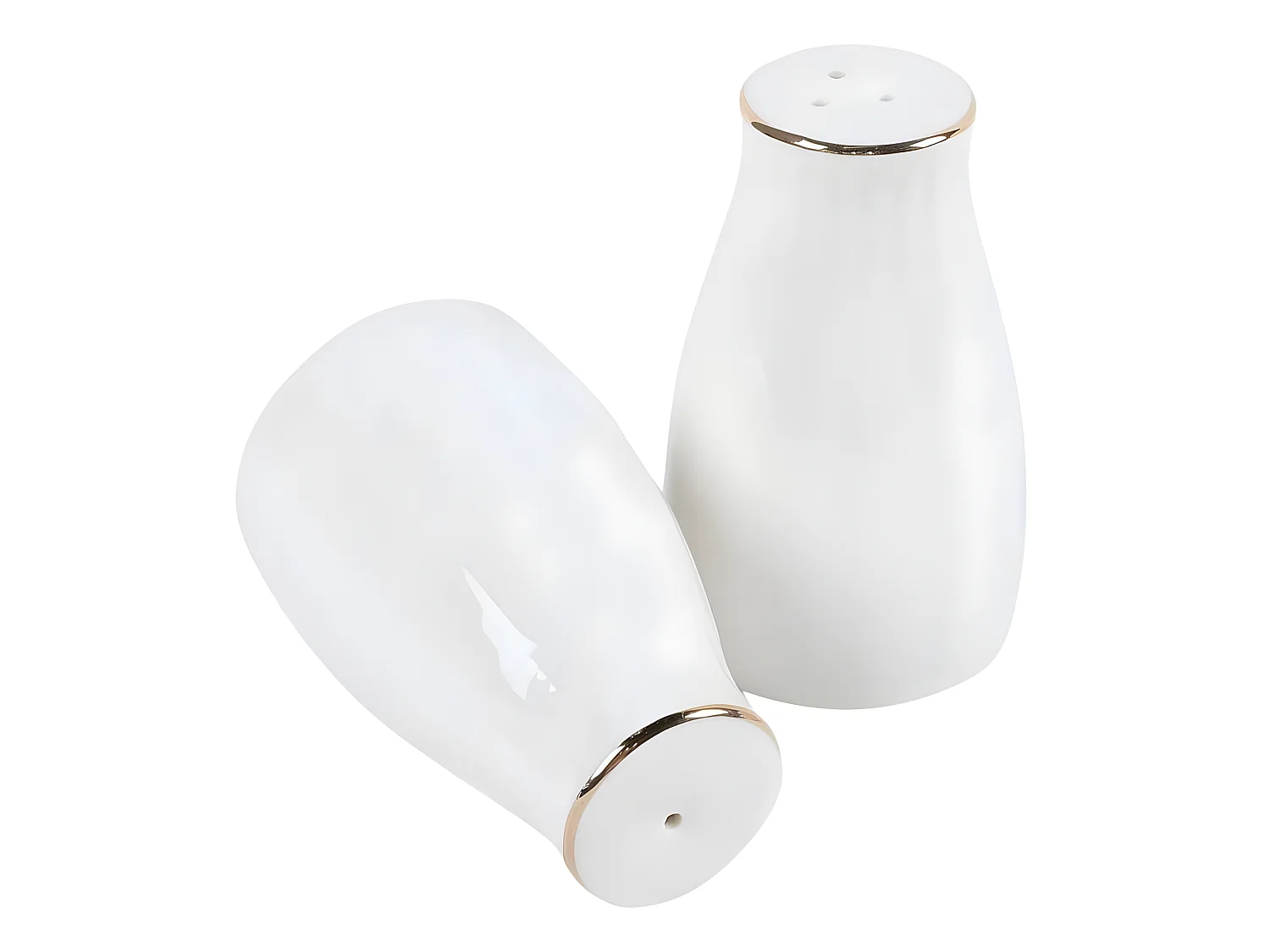 Service de table complet 83 pièces Avout 100% Porcelaine Blanc liseré Or