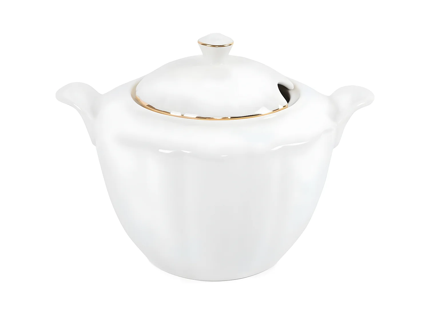 Service de table complet 83 pièces Avout 100% Porcelaine Blanc liseré Or