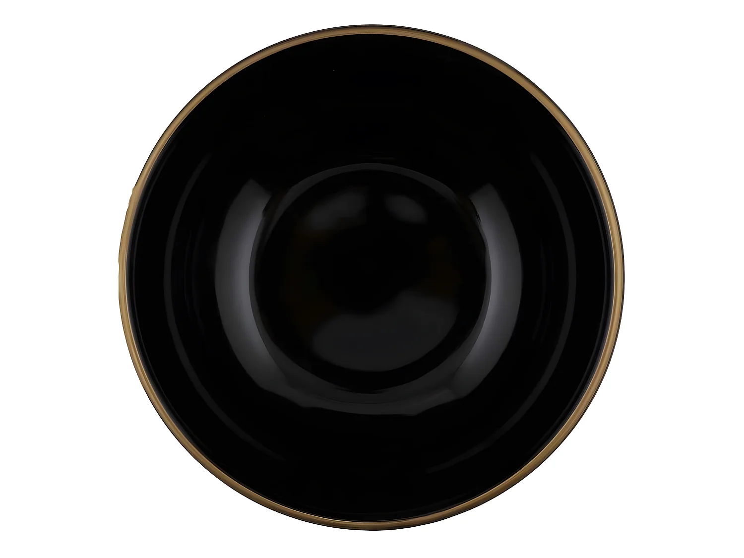 Service de table 24 pièces Erve Céramique Noir et lisère Or