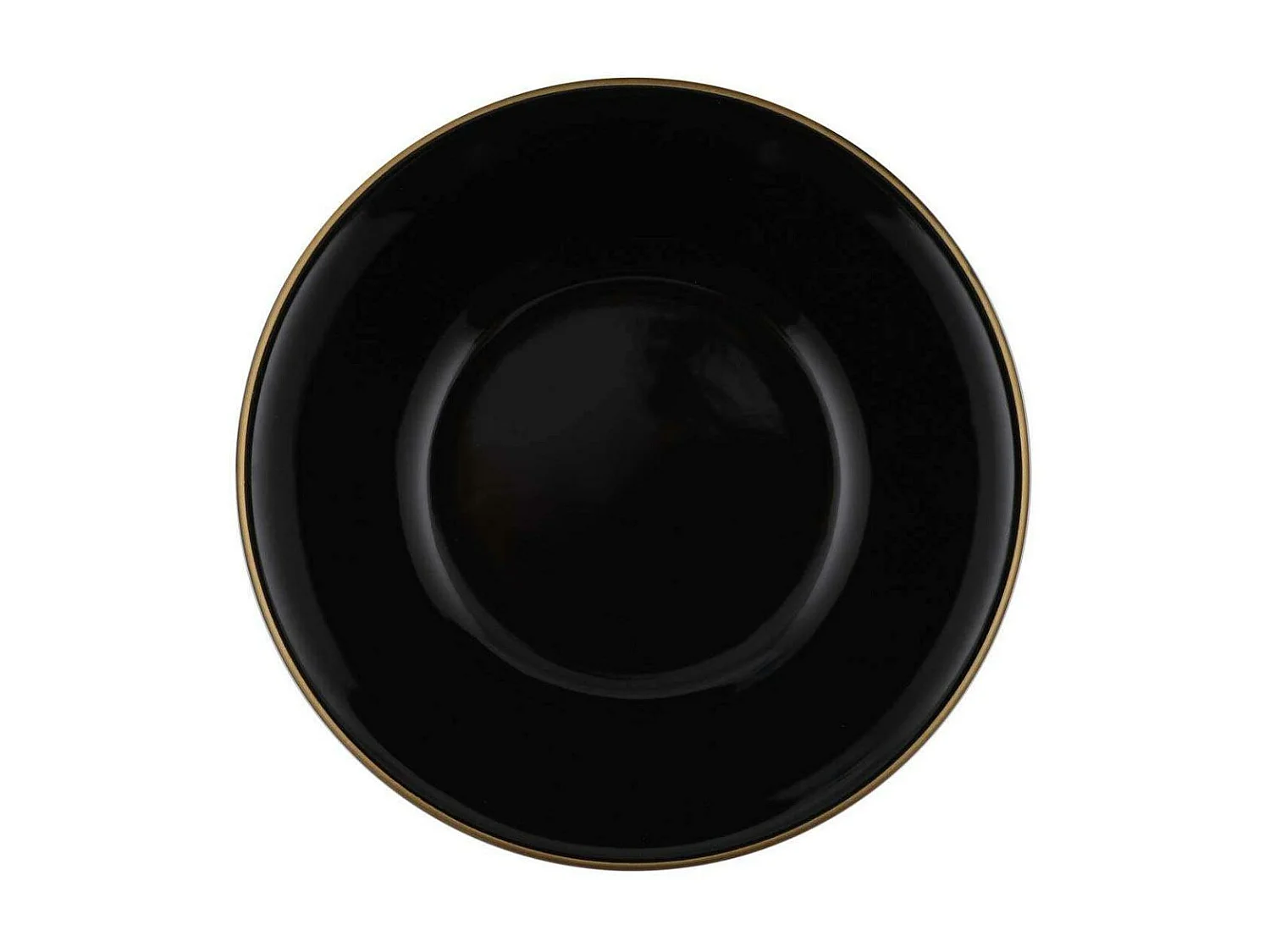 Service de table 24 pièces Erve Céramique Noir et lisère Or