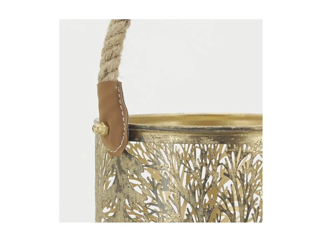 Lanternes en métal doré Cerf (lot de 3)