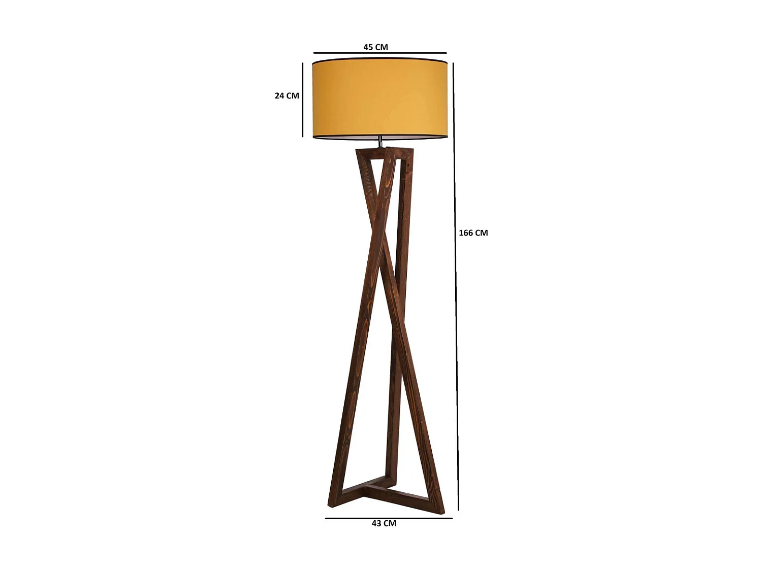 Lampadaire en bois Macka