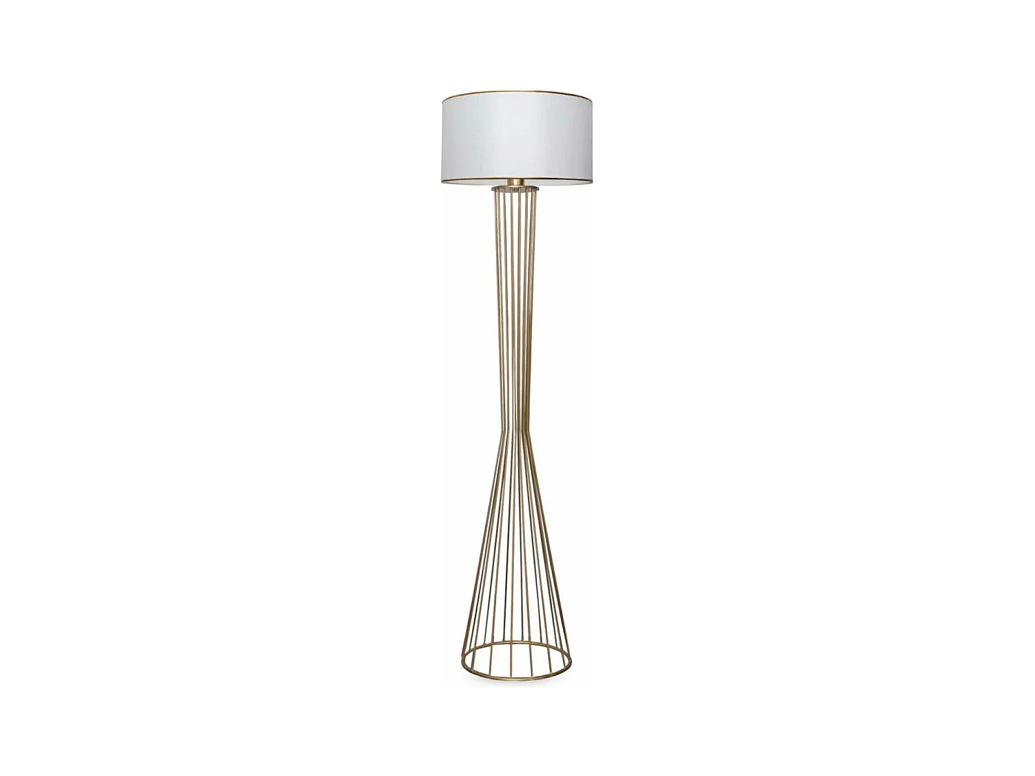 Lampadaire en métal doré Lamp