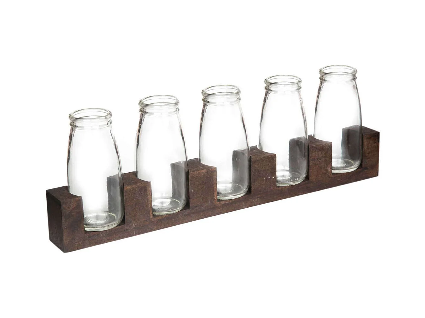Soliflore en bois et verre Candy