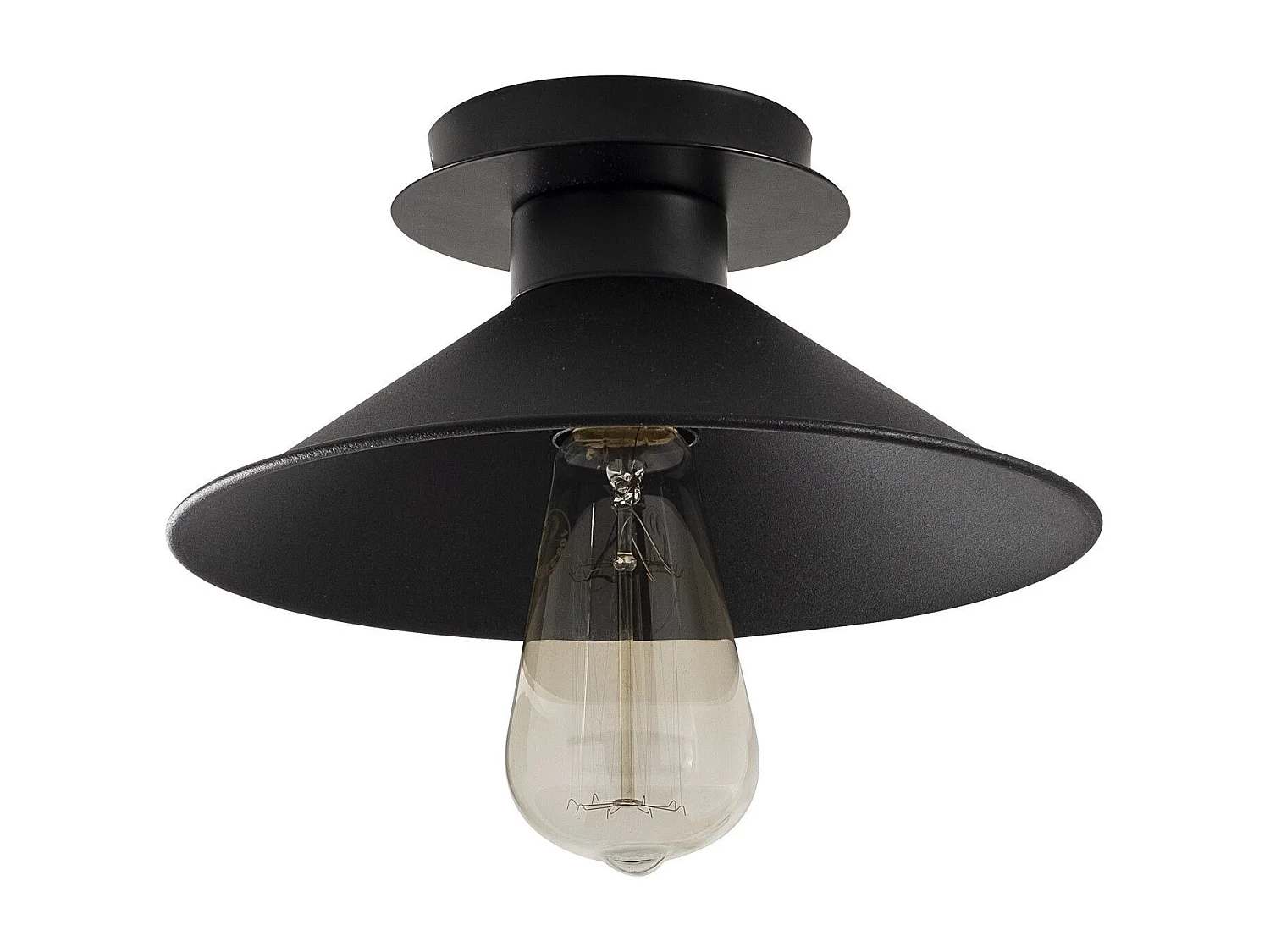 Plafonnier Hatilde D24cm Métal Noir