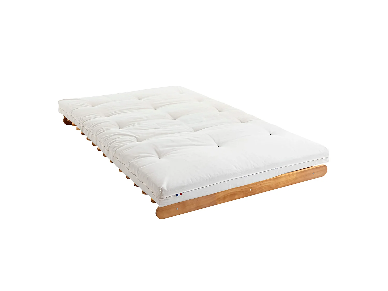 Matelas futon écru en coton 180x200