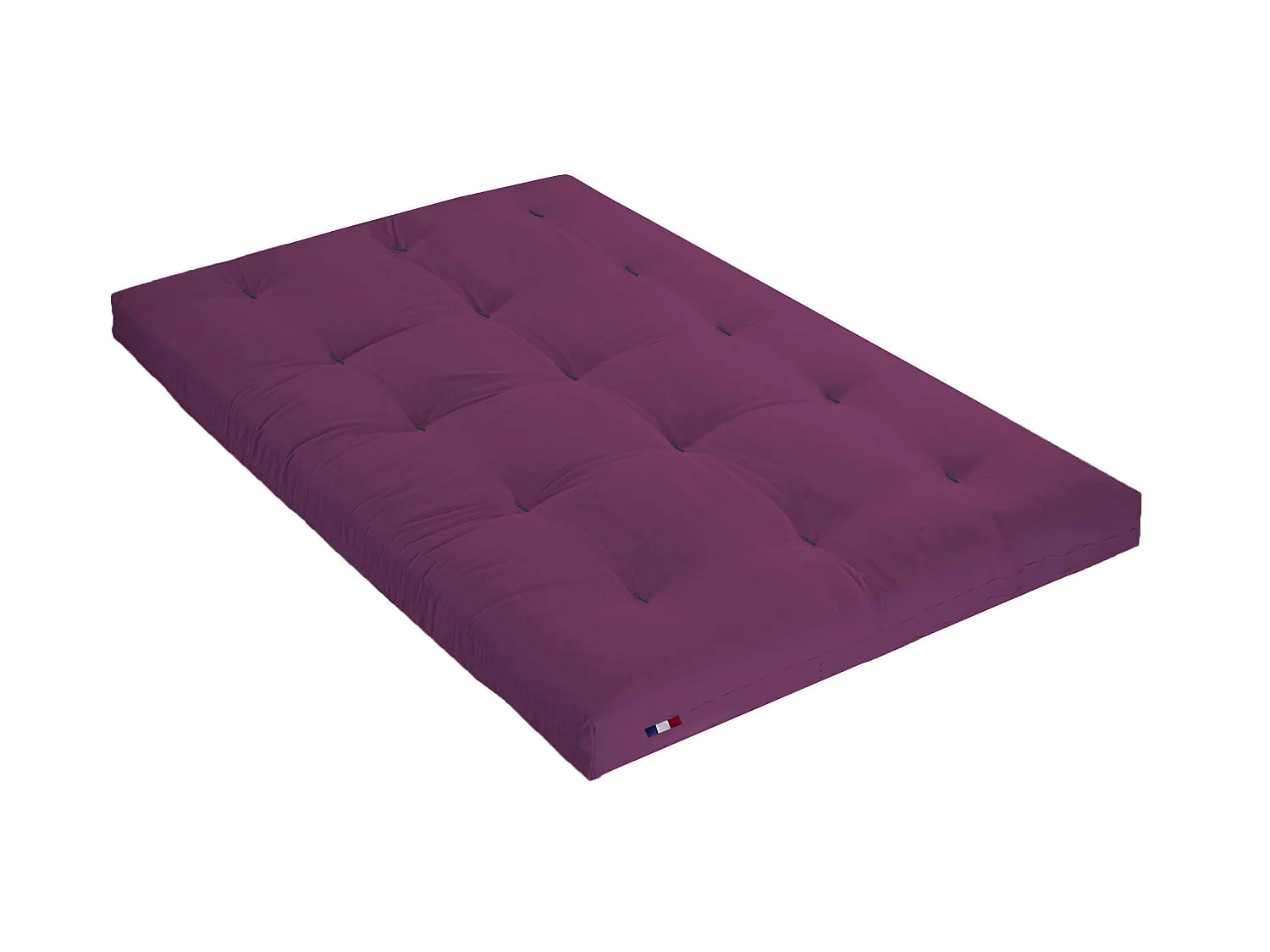 Matelas futon aubergine en coton 140x200